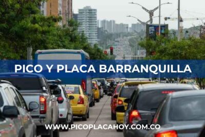 pico y placa Barranquilla particulares Pico y Placa en Barranquilla para Vehículos Particulares