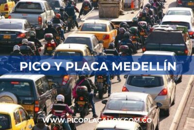 pico y placa Medellin particulares 2 Pico y Placa en Medellín para Vehículos Particulares